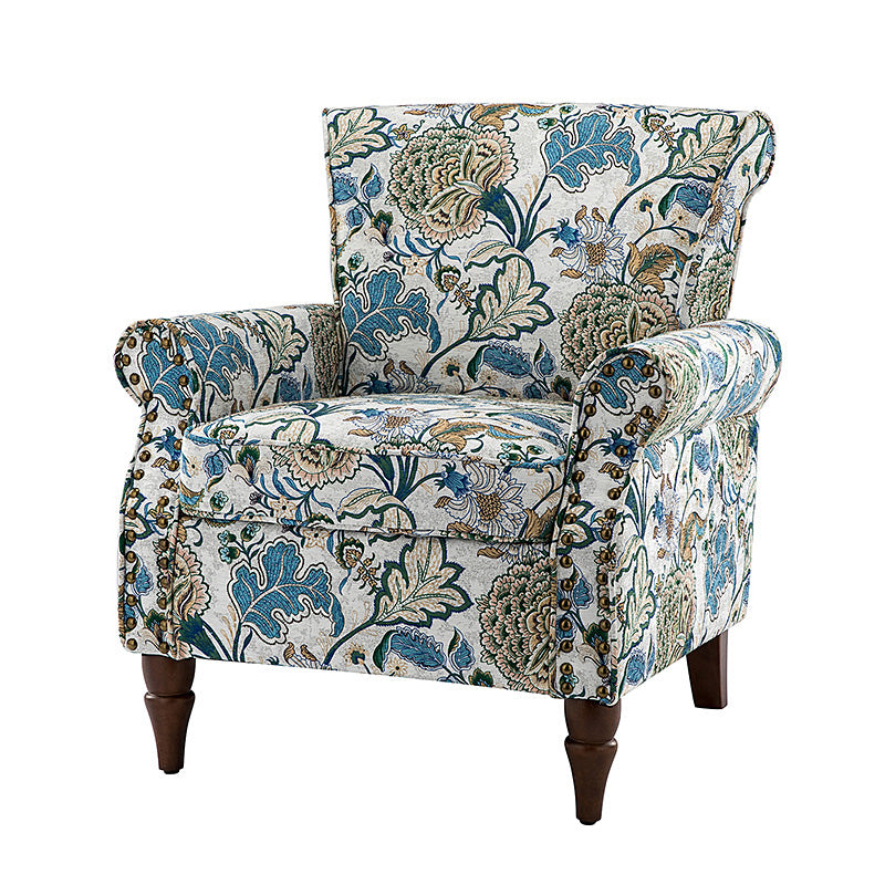 Artemisa Modern Floral Pattern Upholstered Armchair