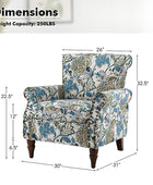 Artemisa Modern Floral Pattern Upholstered Armchair