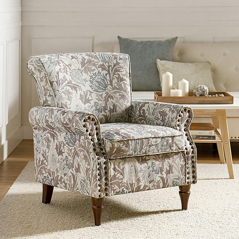 Artemisa Modern Floral Pattern Upholstered Armchair