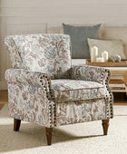 Artemisa Modern Floral Pattern Upholstered Armchair