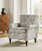 Artemisa Modern Floral Pattern Upholstered Armchair