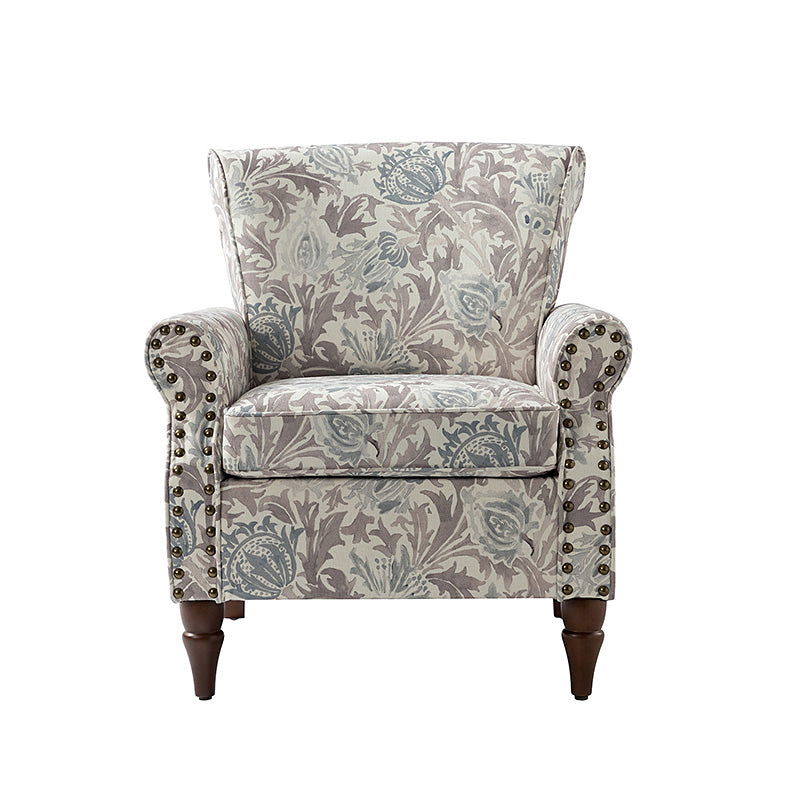 Artemisa Modern Floral Pattern Upholstered Armchair