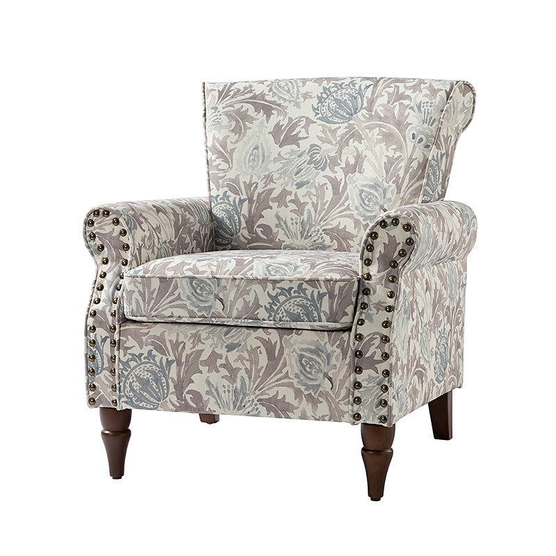 Artemisa Modern Floral Pattern Upholstered Armchair