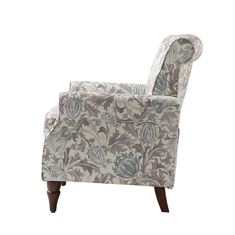 Artemisa Modern Floral Pattern Upholstered Armchair