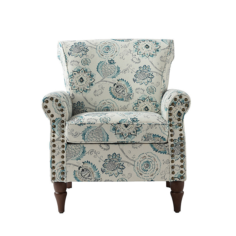 Artemisa Modern Floral Pattern Upholstered Armchair