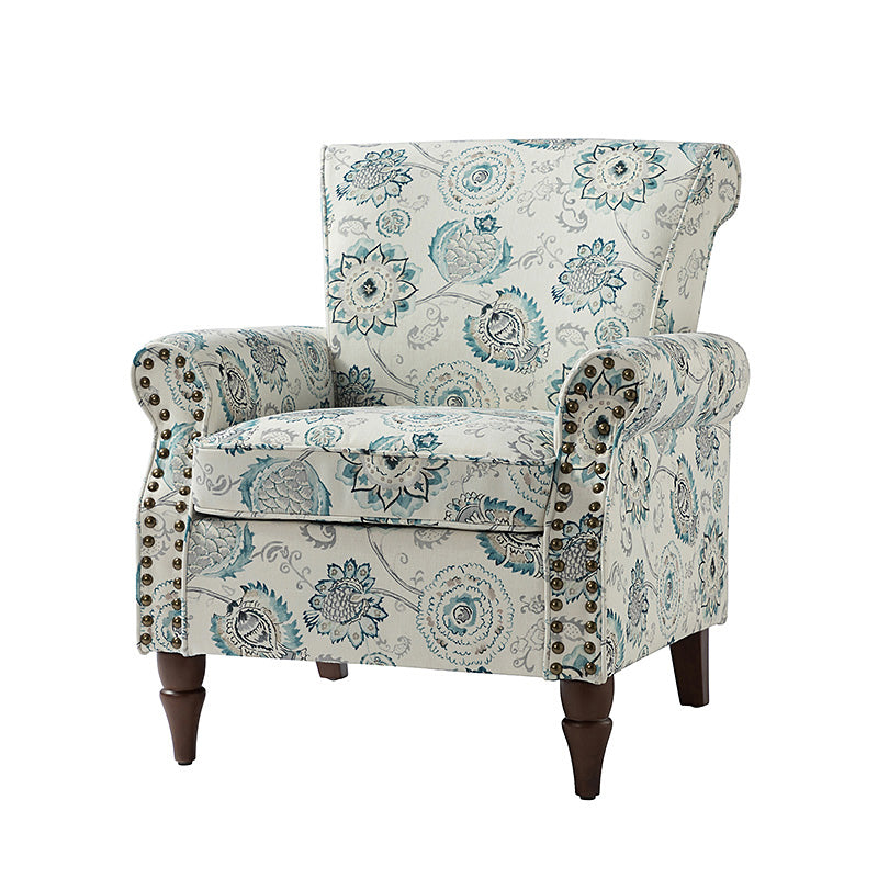 Artemisa Modern Floral Pattern Upholstered Armchair