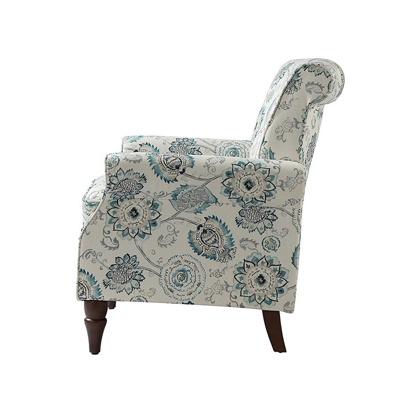 Artemisa Modern Floral Pattern Upholstered Armchair