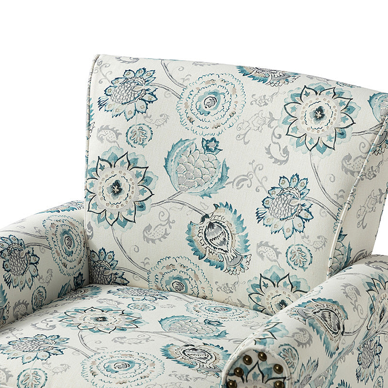 Artemisa Modern Floral Pattern Upholstered Armchair