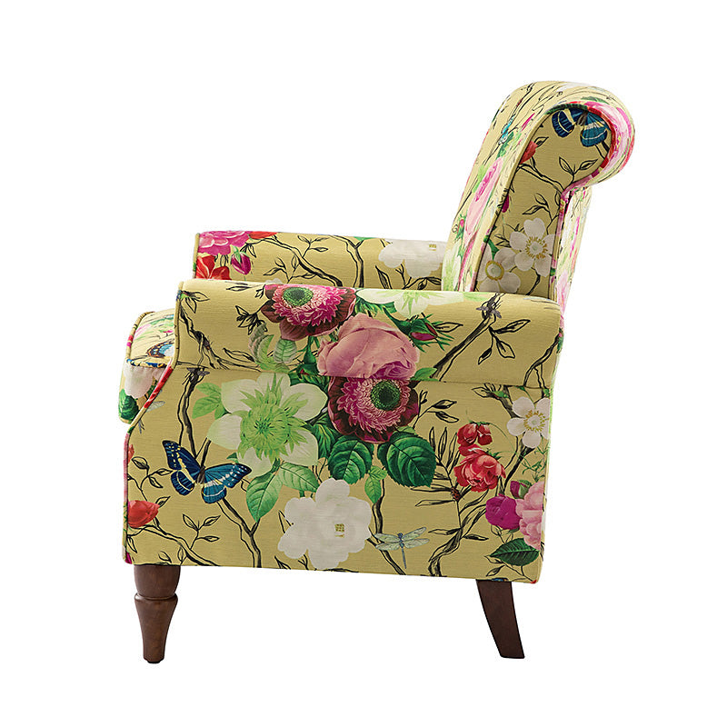 Artemisa Modern Floral Pattern Upholstered Armchair