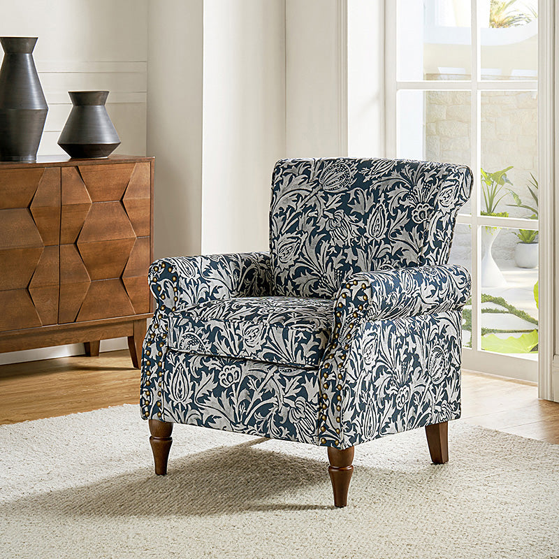 Artemisa Modern Floral Pattern Upholstered Armchair