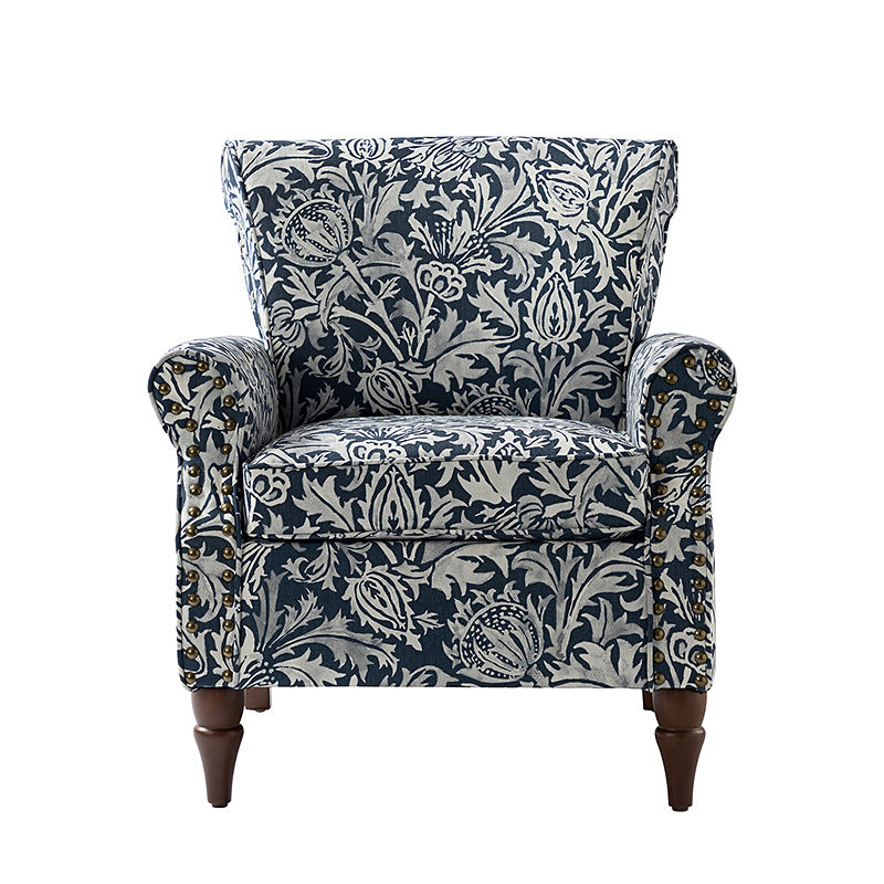 Artemisa Modern Floral Pattern Upholstered Armchair