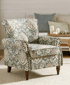 Artemisa Modern Floral Pattern Upholstered Armchair