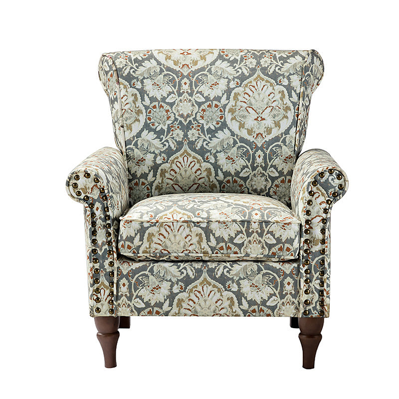 Artemisa Modern Floral Pattern Upholstered Armchair