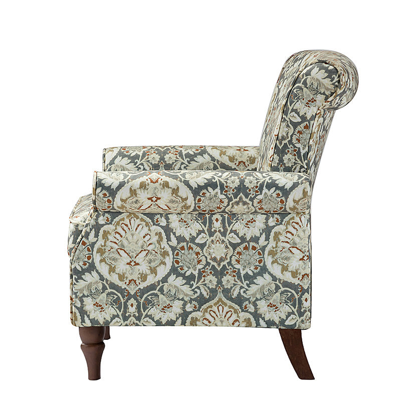 Artemisa Modern Floral Pattern Upholstered Armchair