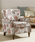 Artemisa Modern Floral Pattern Upholstered Armchair