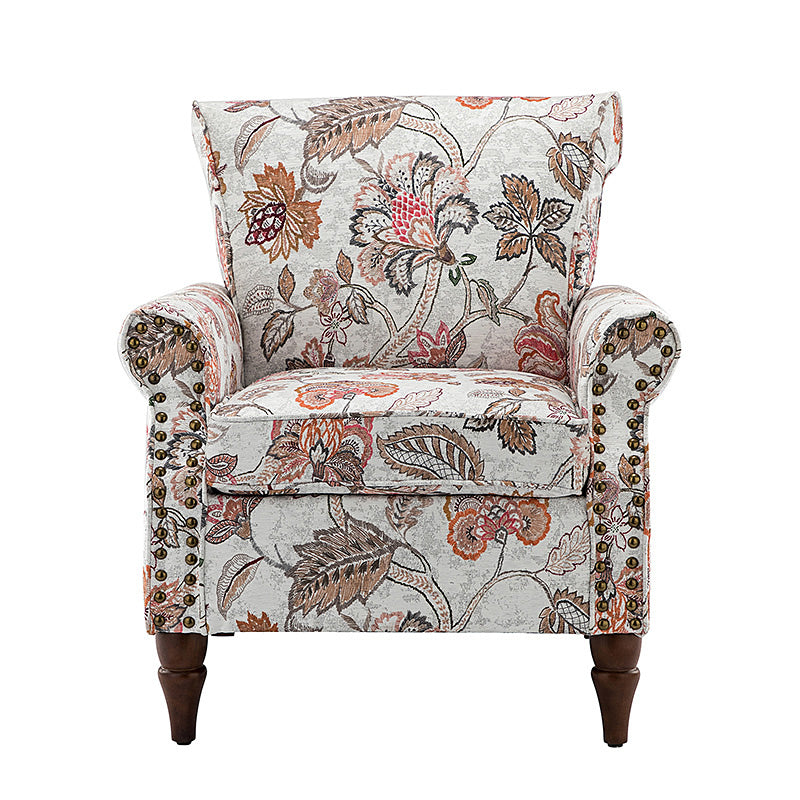 Artemisa Modern Floral Pattern Upholstered Armchair