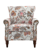 Artemisa Modern Floral Pattern Upholstered Armchair