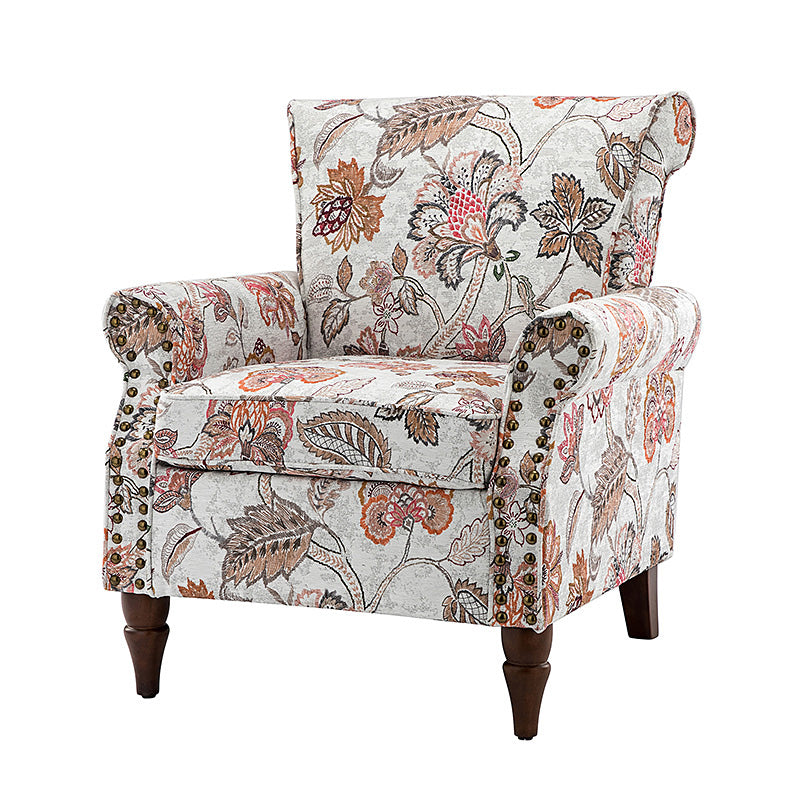 Artemisa Modern Floral Pattern Upholstered Armchair