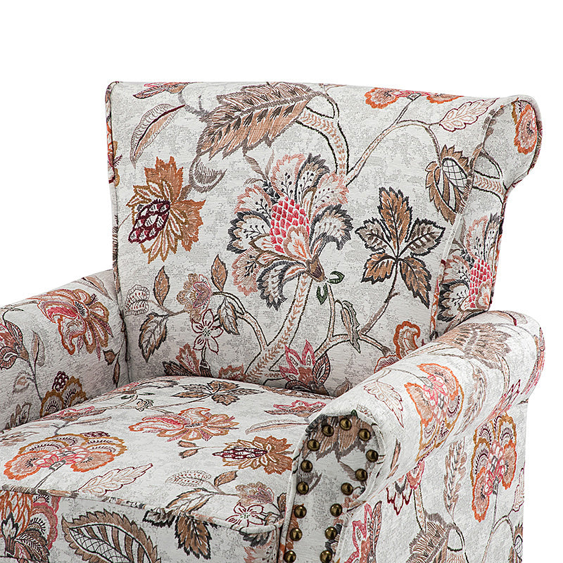 Artemisa Modern Floral Pattern Upholstered Armchair