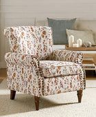 Artemisa Modern Floral Pattern Upholstered Armchair