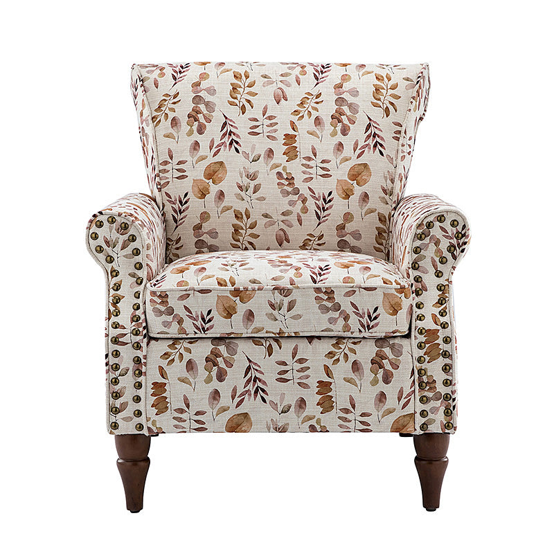 Artemisa Modern Floral Pattern Upholstered Armchair