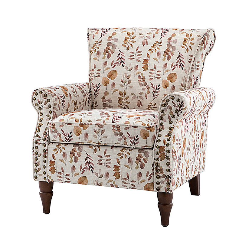 Artemisa Modern Floral Pattern Upholstered Armchair