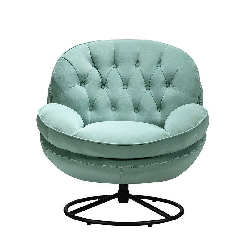 Lerate Modern Swivel Lounge Chair and Ottoman