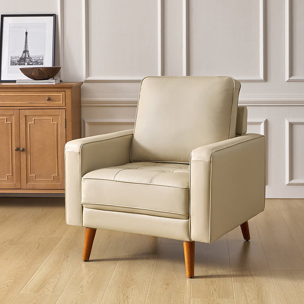 Amanda Genuine Leather Armchair