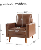 Amanda Genuine Leather Armchair