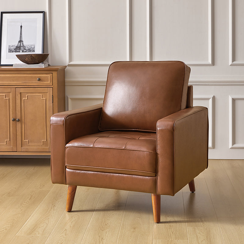 Amanda Genuine Leather Armchair