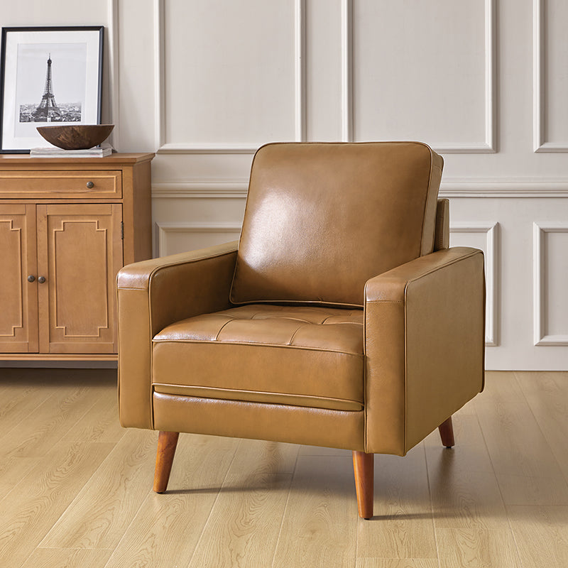 Amanda Genuine Leather Armchair