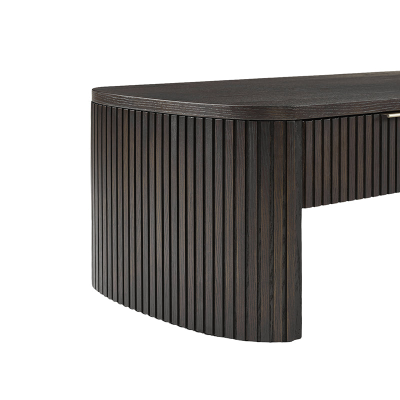 Filipo Modern Fluted Coffee Table with Drawers