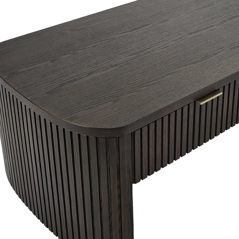 Filipo Modern Fluted Coffee Table with Drawers