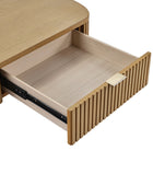Filipo Modern Fluted Coffee Table with Drawers