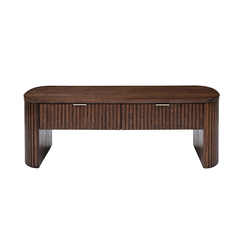 Filipo Modern Fluted Coffee Table with Drawers