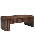 Filipo Modern Fluted Coffee Table with Drawers