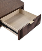 Filipo Modern Fluted Coffee Table with Drawers