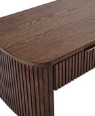 Filipo Modern Fluted Coffee Table with Drawers