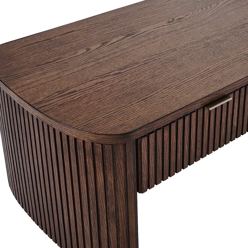 Filipo Modern Fluted Coffee Table with Drawers