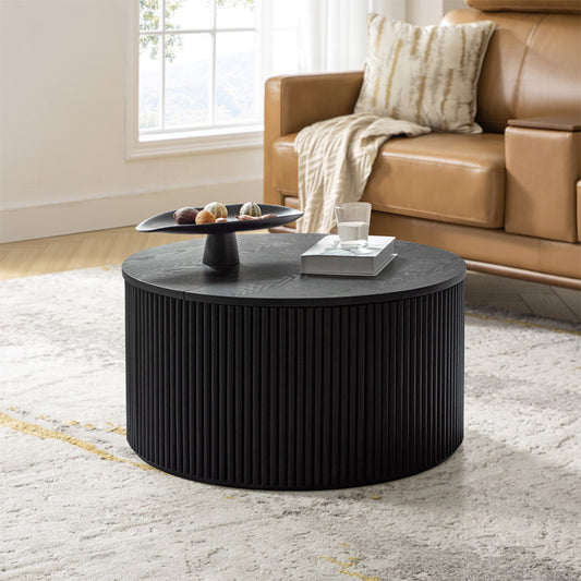 Julius Round Storage Coffee Table