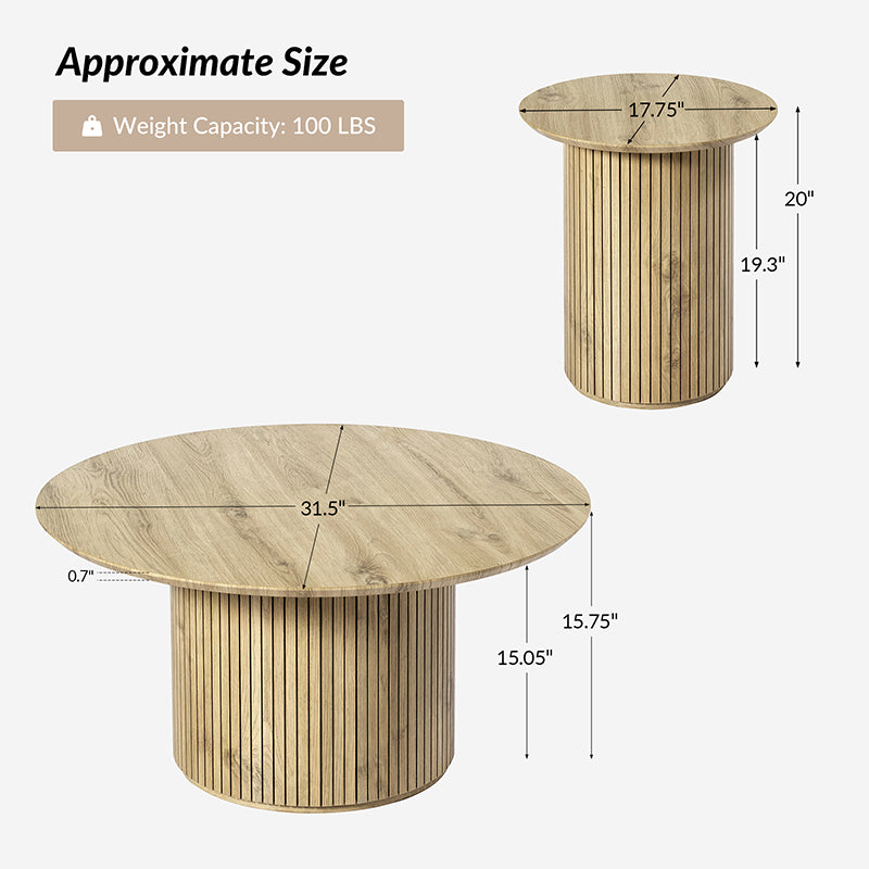 Matt Nesting Coffee Table Sets(Optional Type)