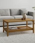 Epifan Mid-century Modern Woven Rope Storage Coffee Table