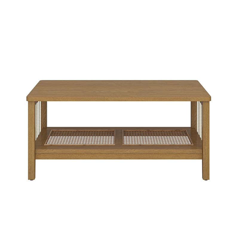 Epifan Mid-century Modern Woven Rope Storage Coffee Table