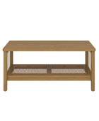 Epifan Mid-century Modern Woven Rope Storage Coffee Table