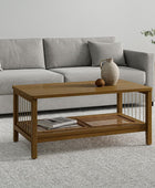 Epifan Mid-century Modern Woven Rope Storage Coffee Table