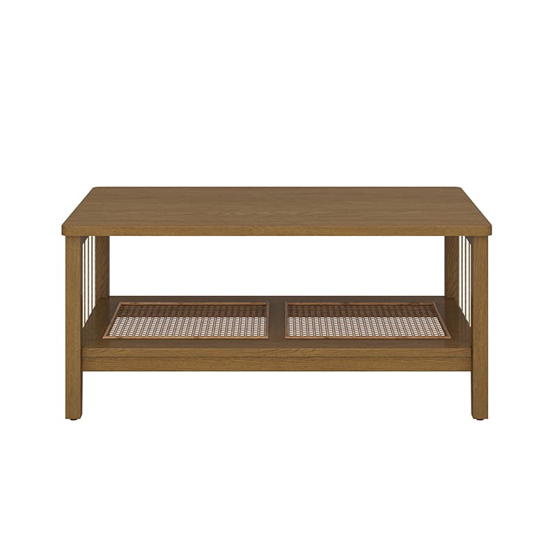 Epifan Mid-century Modern Woven Rope Storage Coffee Table