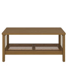 Epifan Mid-century Modern Woven Rope Storage Coffee Table