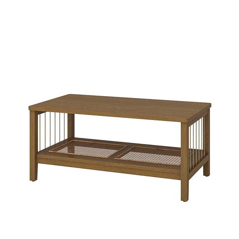 Epifan Mid-century Modern Woven Rope Storage Coffee Table