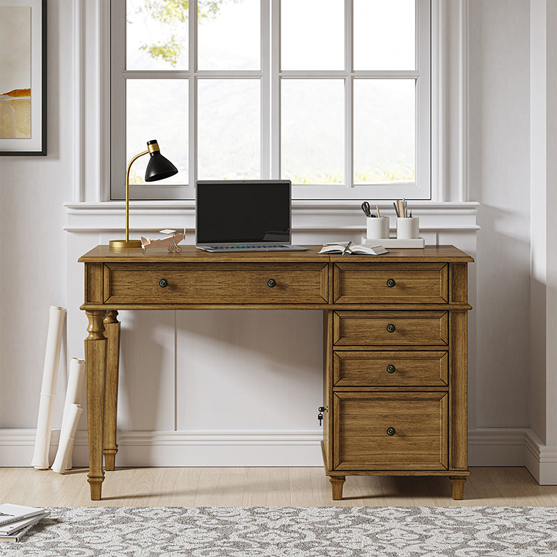 Christian 50 Farmhouse Desk with Lift Top and USB Hulala Home
