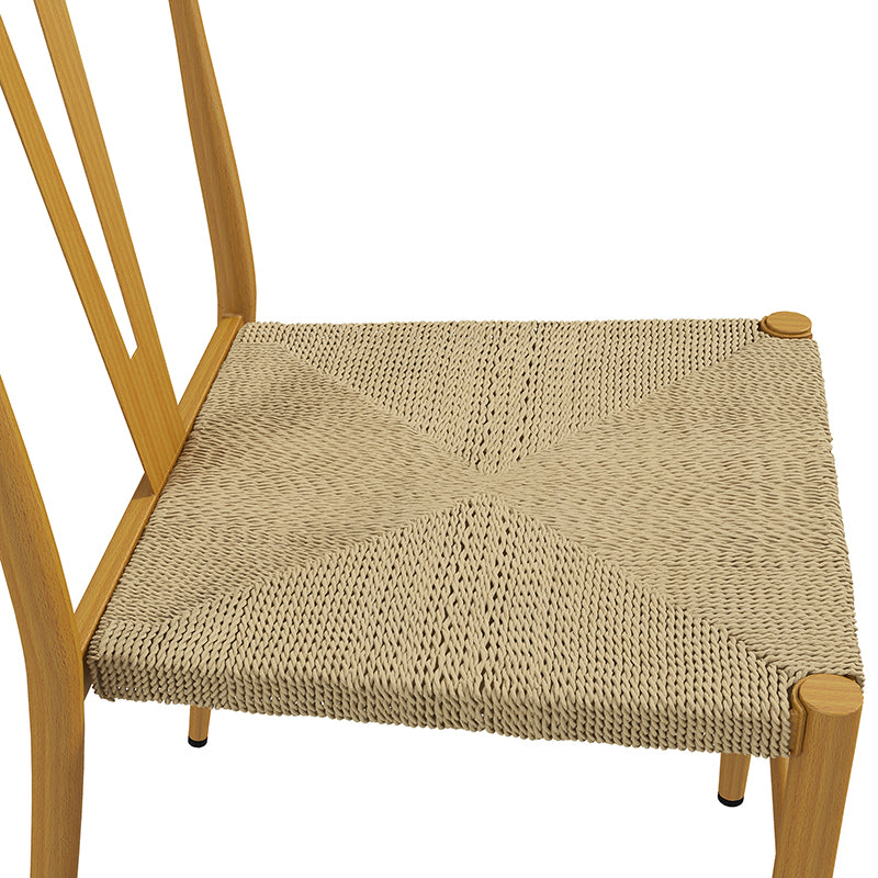 Natalia Dining Chair with Woven Seat, Set of 2